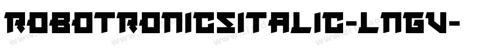 RobotronicsItalic-lngV字体转换