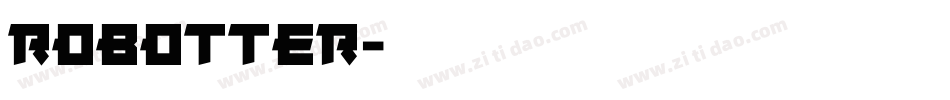 Robotter字体转换