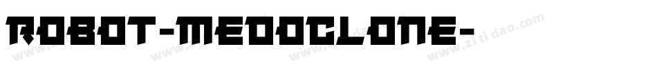 robot-medoclone字体转换
