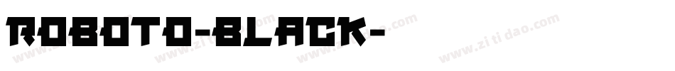 roboto-black字体转换