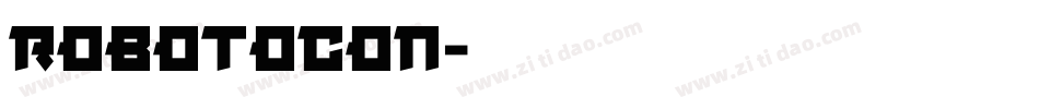 robotocon字体转换