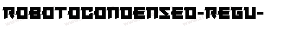 robotocondensed-regu字体转换