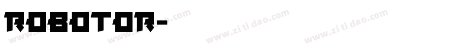robotor字体转换