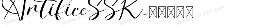 ArtificeSSK字体转换