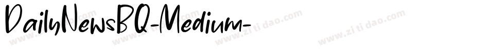 DailyNewsBQ-Medium字体转换