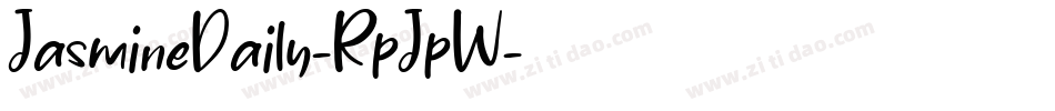 JasmineDaily-RpJpW字体转换