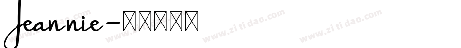 Jeannie字体转换
