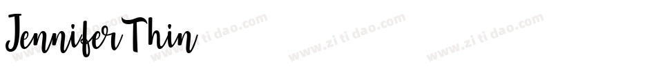 JenniferThin字体转换