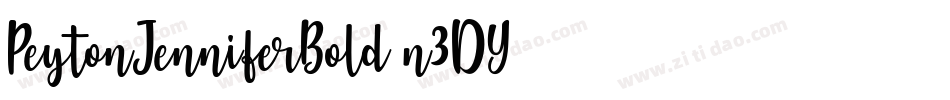 PeytonJenniferBold-n3DY字体转换