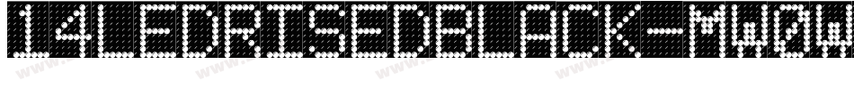 14LedRisedBlack-MW0w字体转换