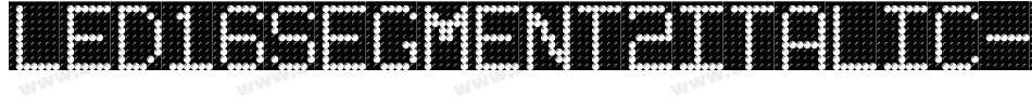 Led16Segment2Italic-8wwD字体转换