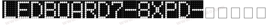 LedBoard7-8XPD字体转换