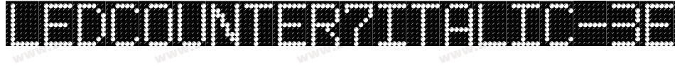 LedCounter7Italic-3eP3字体转换