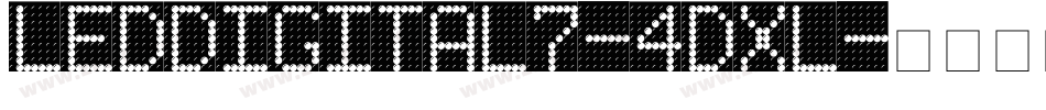 LedDigital7-4dXl字体转换