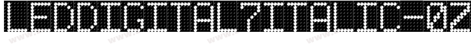 LedDigital7Italic-0z2P字体转换