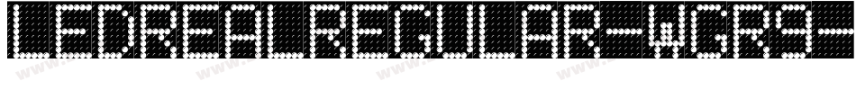 LedRealRegular-wGr9字体转换