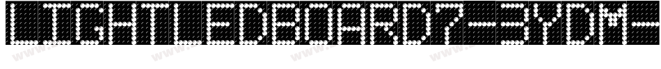 LightLedBoard7-3ydM字体转换
