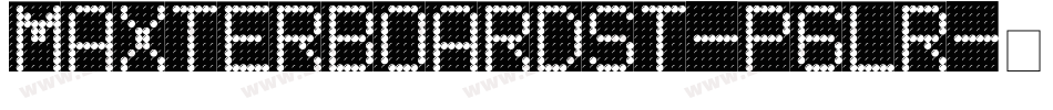 MaxterBoardSt-p6lR字体转换