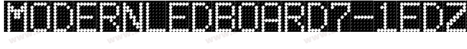 ModernLedBoard7-1eDZ字体转换
