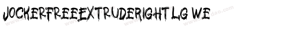 JockerFreeExtrudeRight-lg9we字体转换