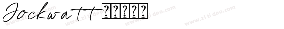 Jockwatt字体转换