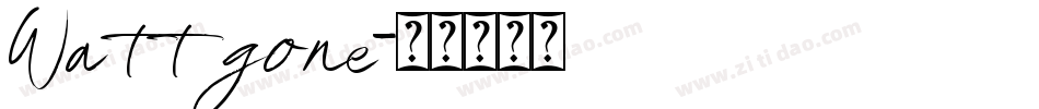 Wattgone字体转换