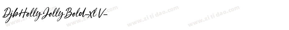 DjbHollyJollyBold-xl8V字体转换