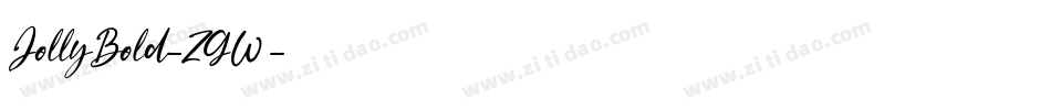 JollyBold-ZGW3字体转换