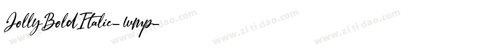 JollyBoldItalic-3wmp字体转换