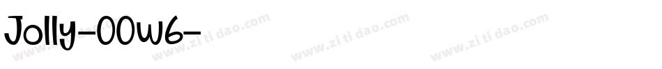 Jolly-OOw6字体转换