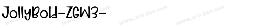 JollyBold-ZGW3字体转换