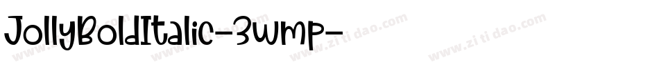 JollyBoldItalic-3wmp字体转换