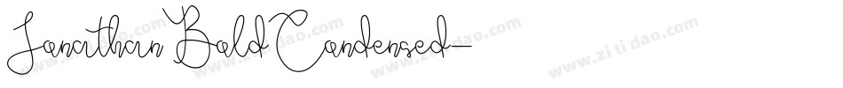 JonathanBoldCondensed字体转换