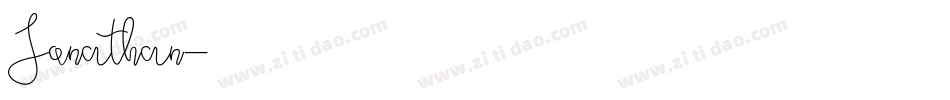 Jonathan字体转换