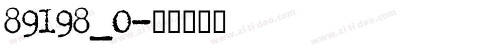 89198_0字体转换