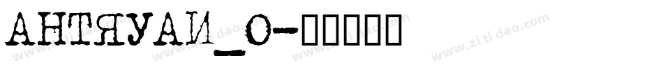 ANTQUAI_0字体转换