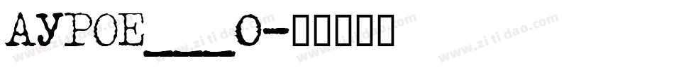 AUROE___0字体转换