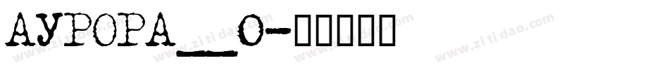 AURORA__0字体转换