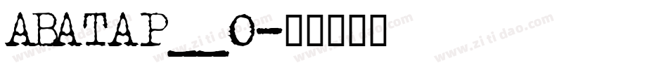 AVATAR__0字体转换