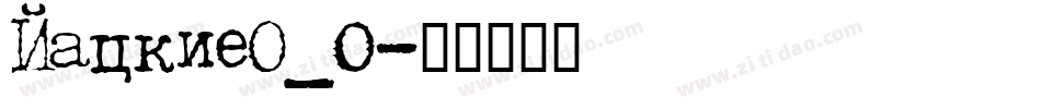 JackieO_0字体转换