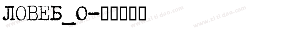 LOVEB_0字体转换
