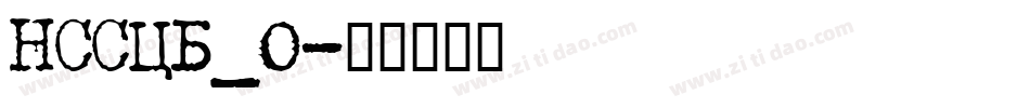 NSSCB_0字体转换