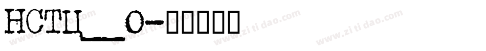 NSTC__0字体转换