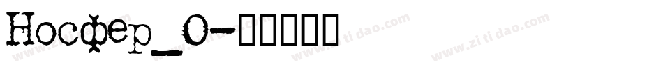 Nosfer_0字体转换