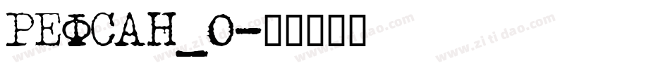 REFSAN_0字体转换