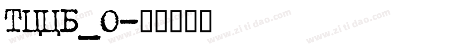 TCCB_0字体转换
