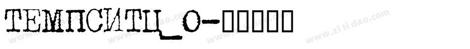 TEMPSITC_0字体转换