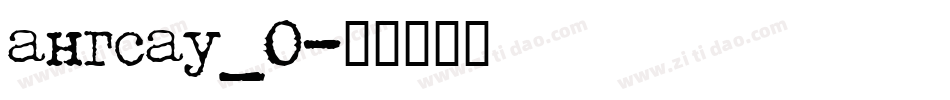 angsau_0字体转换