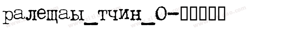 raleway_thin_0字体转换