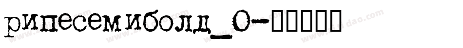 ripesemibold_0字体转换